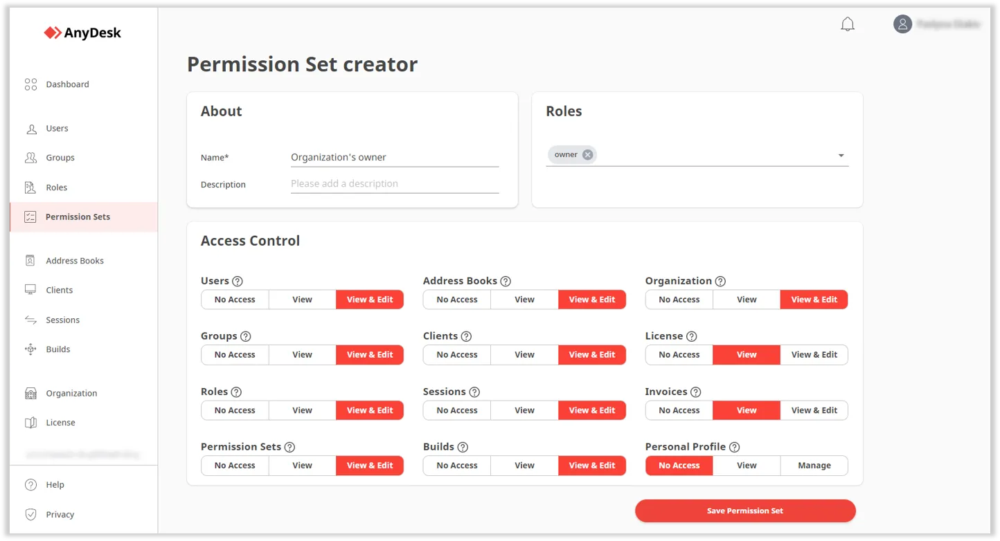 create a permission set