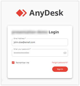 inicia sesión SSO en my.anydesk