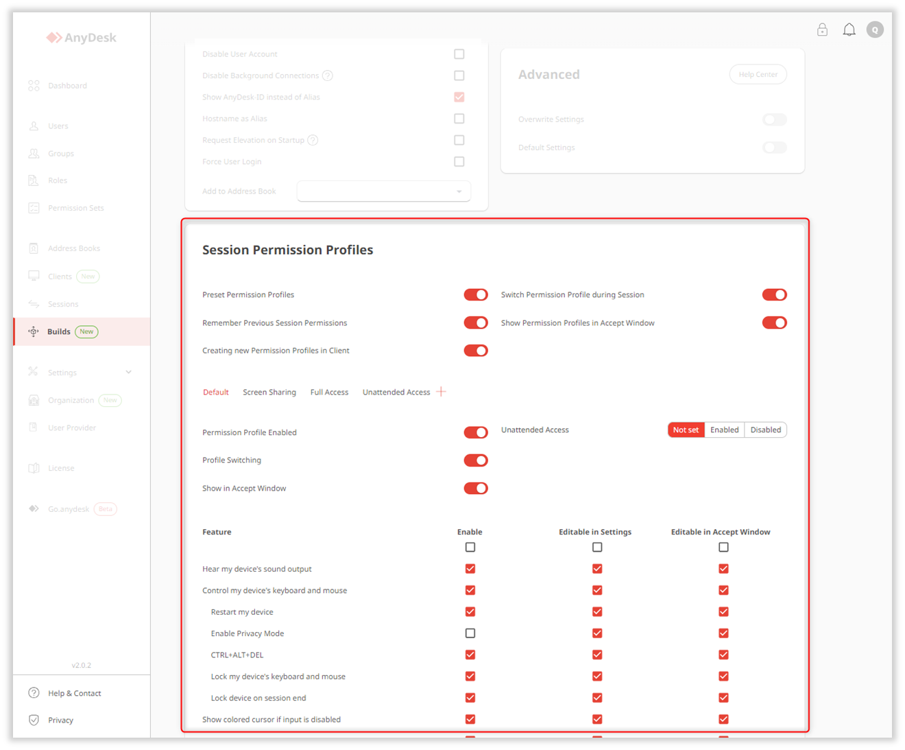 Permission Profiles