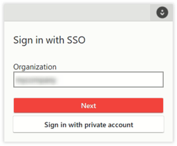 Sign in with SSO client