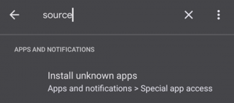 Buscar Fuentes Desconocidas en Android