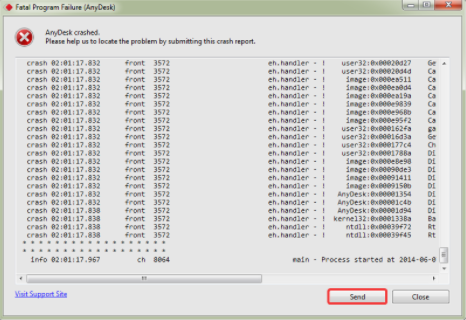 Cuadro de Diálogo de Error Fatal