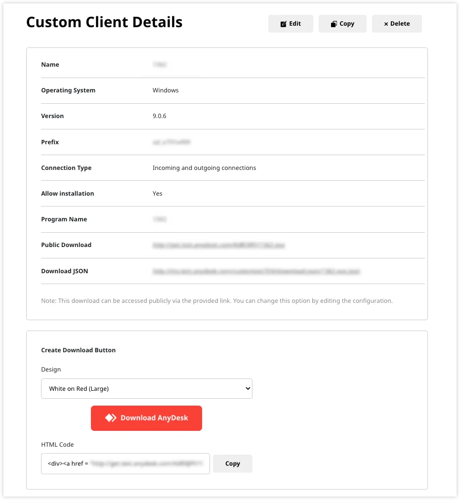 Detalles de cliente personalizado